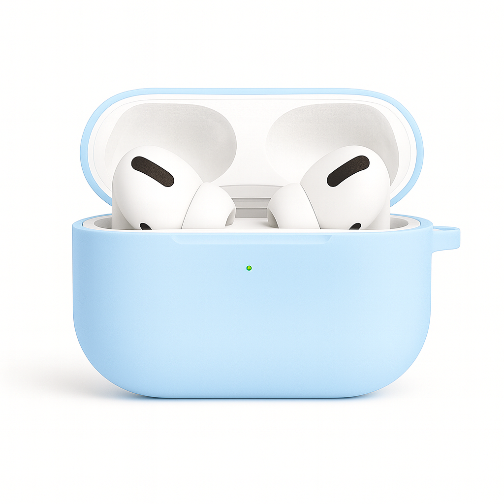 Valente Protective Silicone Case Compatible with AirPods Pro 3 – Shockproof Cover with Carabiner Clip & Full Protection