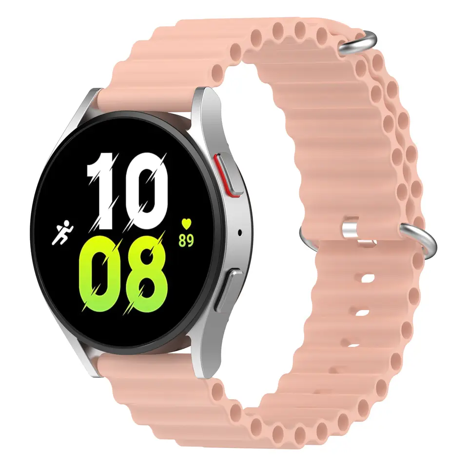 Valente 20mm Ocean Loop Watch Strap for Galaxy Watch Active 2 (40mm & 44mm),Active (40mm), Watch 3 (41mm),Boat Vertex,Amazfit Bip,GTR (42mm),GTS,Dizo Watch 2,firebolt infinity