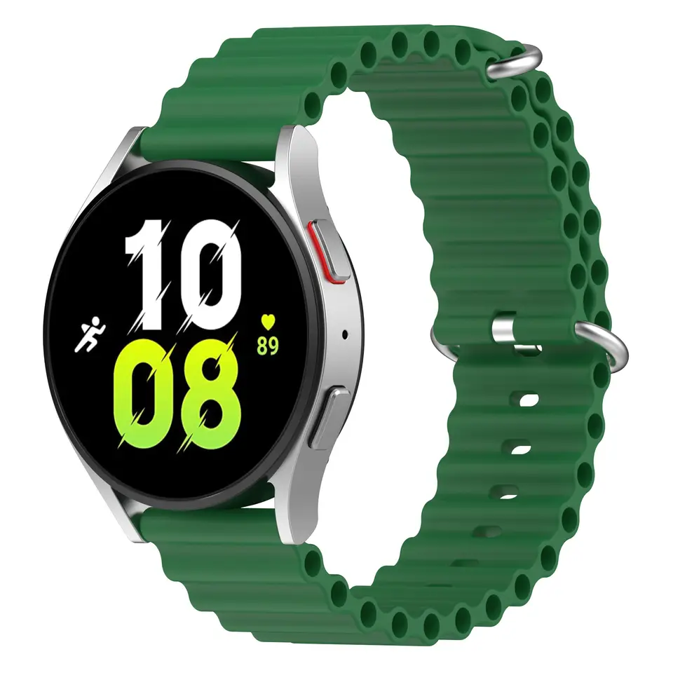 Valente 20mm Ocean Loop Watch Strap for Galaxy Watch Active 2 (40mm & 44mm),Active (40mm), Watch 3 (41mm),Boat Vertex,Amazfit Bip,GTR (42mm),GTS,Dizo Watch 2,firebolt infinity