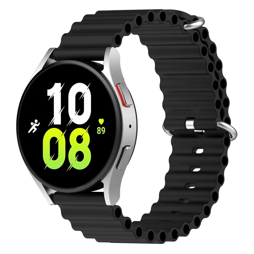 Valente 20mm Ocean Loop Watch Strap for Galaxy Watch Active 2 (40mm & 44mm),Active (40mm), Watch 3 (41mm),Boat Vertex,Amazfit Bip,GTR (42mm),GTS,Dizo Watch 2,firebolt infinity