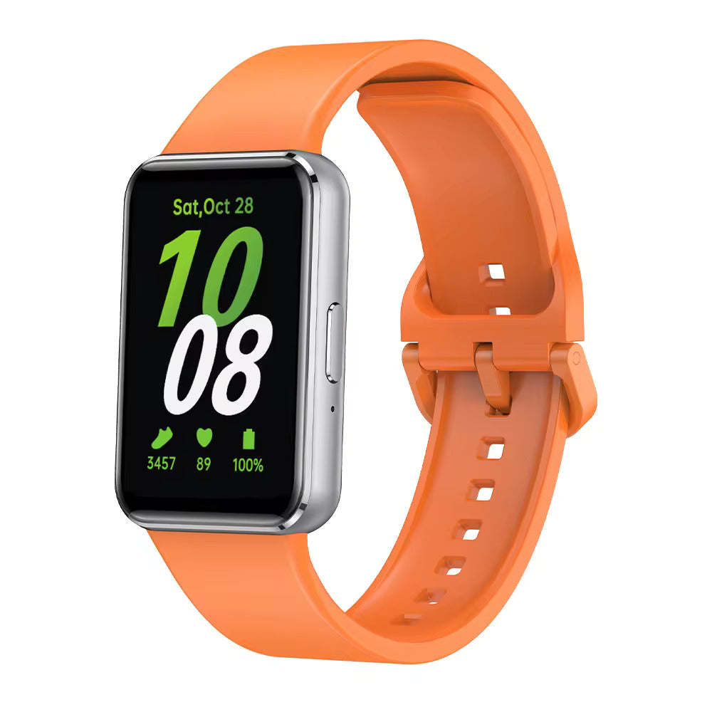 Valente Silicone Watch Straps Compatible for Samsung Galaxy Fit 3 (Pack of 2)