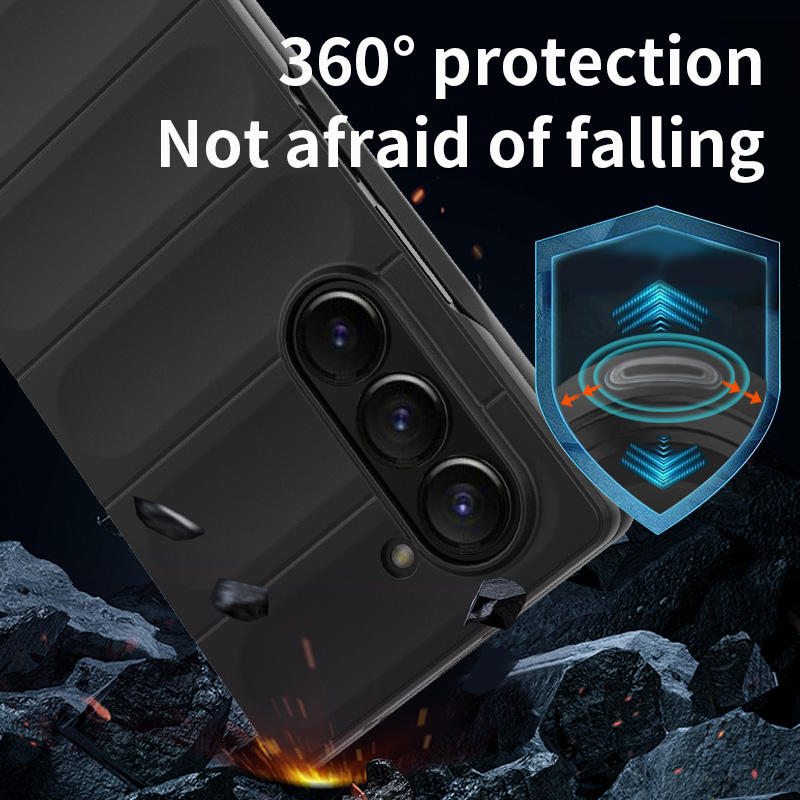 Valente Rugged Case for Galaxy Z Fold 7 – Full Body Shockproof Protective Cover, Slim Fit, Anti-Slip Grip