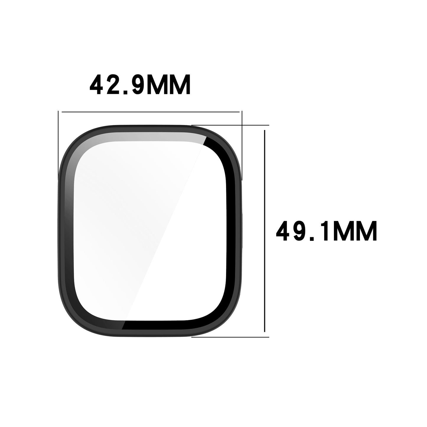 Valente Protective Case Cover Compatible with Amazfit Bip 6 – Slim Fit Full Body Shockproof Shell