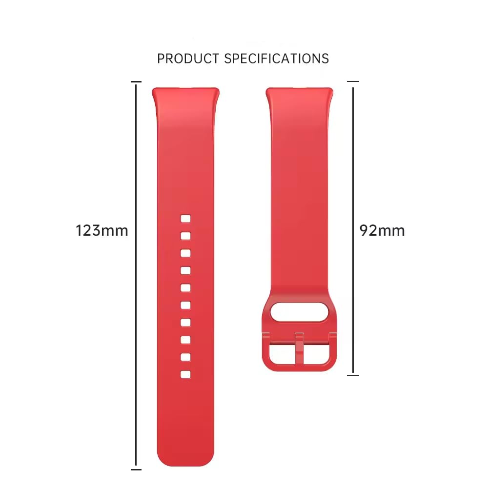 Valente Silicone Watch Straps Compatible for Samsung Galaxy Fit 3 (Pack of 3)