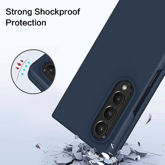 Valente Liquid Silicone Case Cover For Galaxy Z Fold4