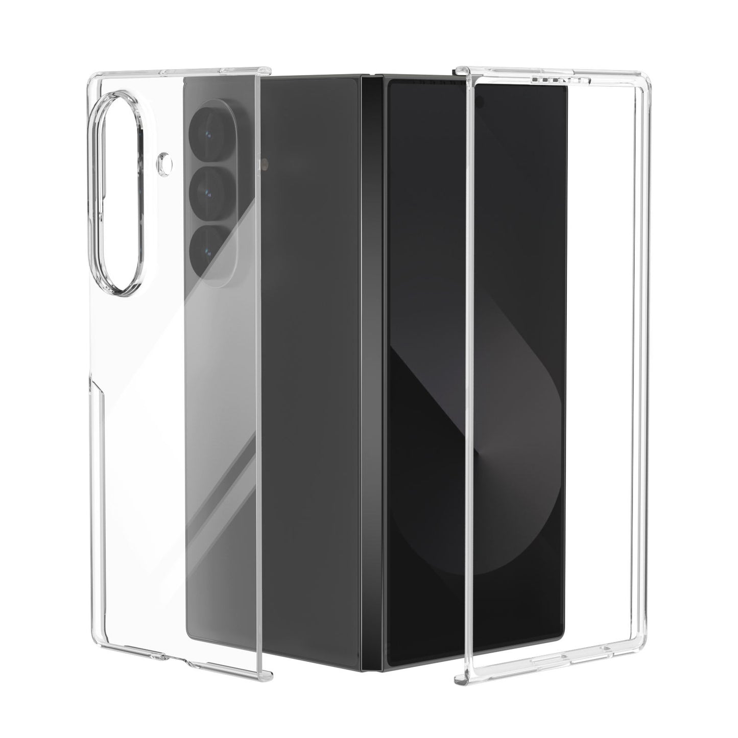 Valente Clear Hard Case Compatible with Galaxy Z Fold 7 – Slim Transparent Protective Cover