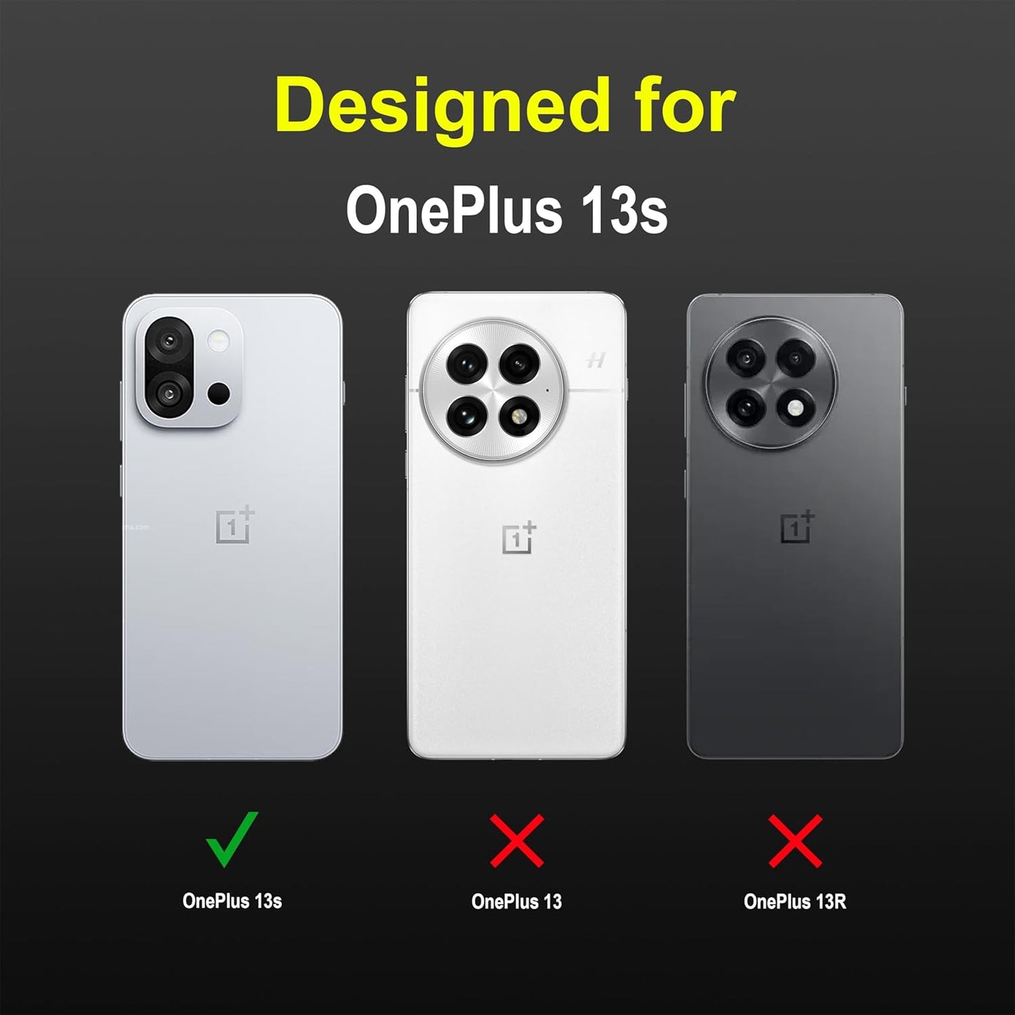Valente Shockproof Protective Case Compatible with OnePlus 13s – Rugged Bumper Cover with Anti-Slip Grip & Camera Protection