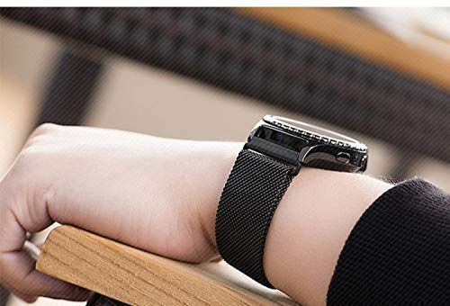 Valente 20mm Stainless Steel Mesh Watch Band – Premium Magnetic Closure Strap, Breathable & Adjustable Replacement Chain