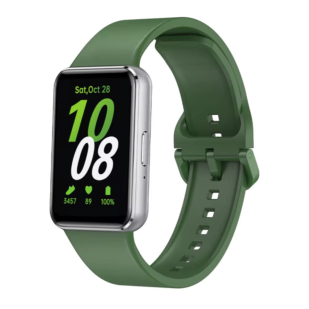 Valente Silicone Watch Straps Compatible for Samsung Galaxy Fit 3 (Pack of 2)