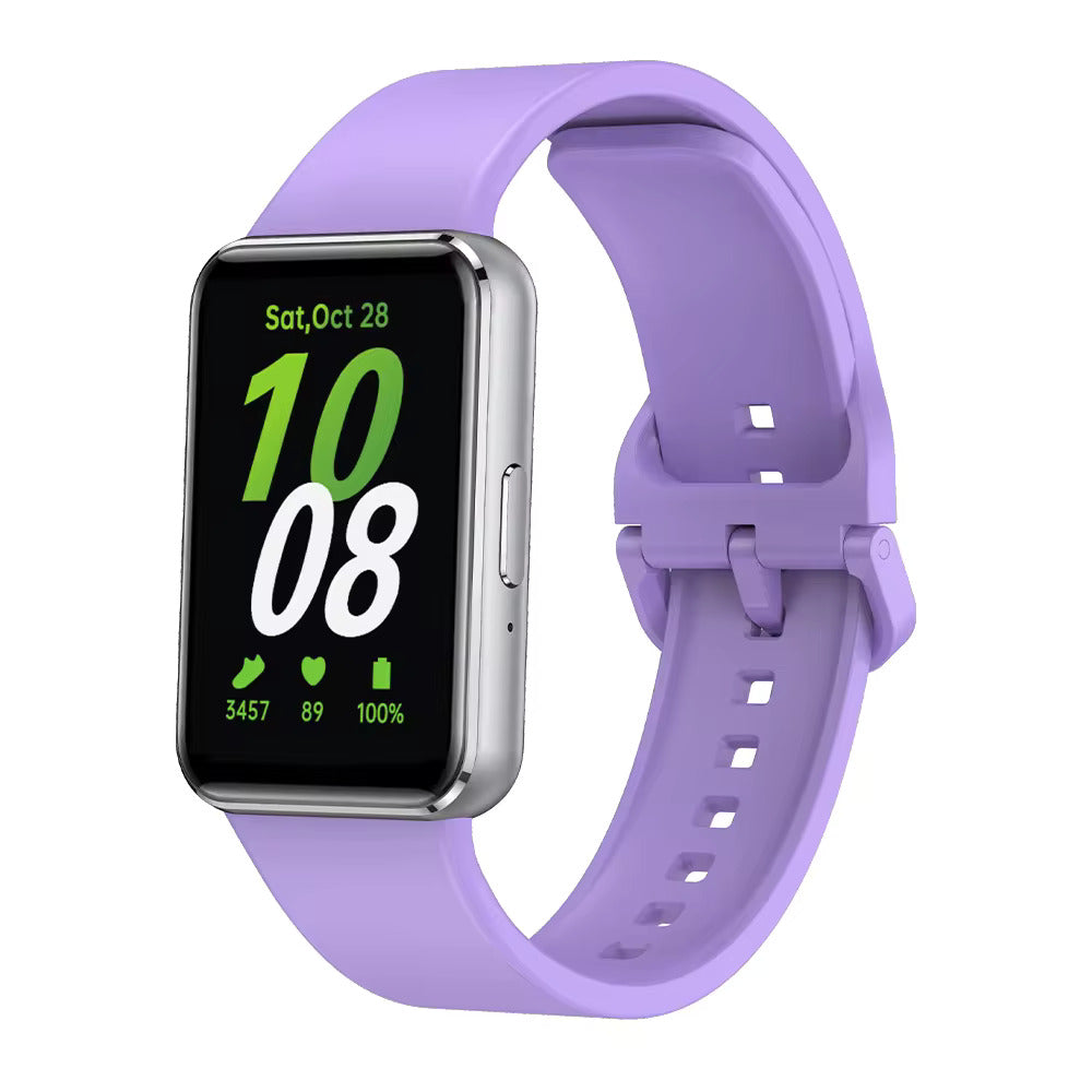 Valente Silicone Watch Straps Compatible for Samsung Galaxy Fit 3 (Pack of 2)