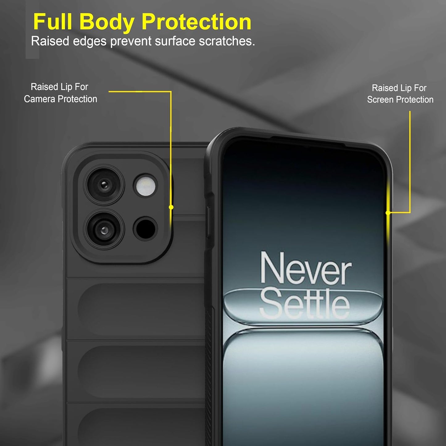 Valente Shockproof Protective Case Compatible with OnePlus 13s – Rugged Bumper Cover with Anti-Slip Grip & Camera Protection
