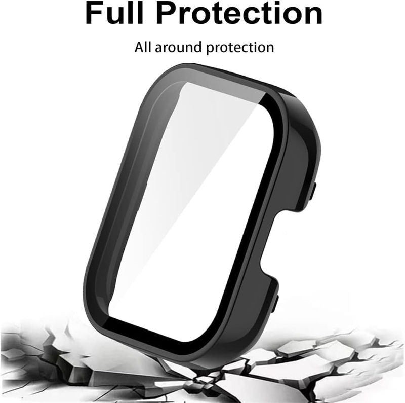 Valente Protective Case Cover Compatible with Redmi Watch 3 Active – All-Around TPU Bumper with Built-in Screen Protector