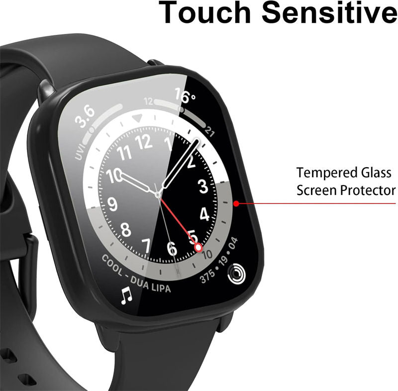 Valente Protective Case Cover Compatible with Redmi Watch 3 Active – All-Around TPU Bumper with Built-in Screen Protector