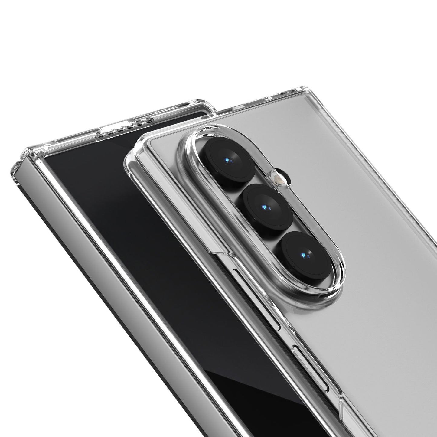 Valente Clear Hard Case Compatible with Galaxy Z Fold 7 – Slim Transparent Protective Cover