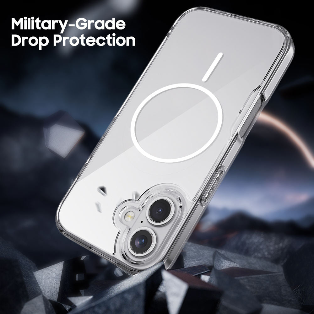 Valente Anti-Yellowing Clear Case Compatible with iPhone 16 – Slim & Shockproof TPU Cover