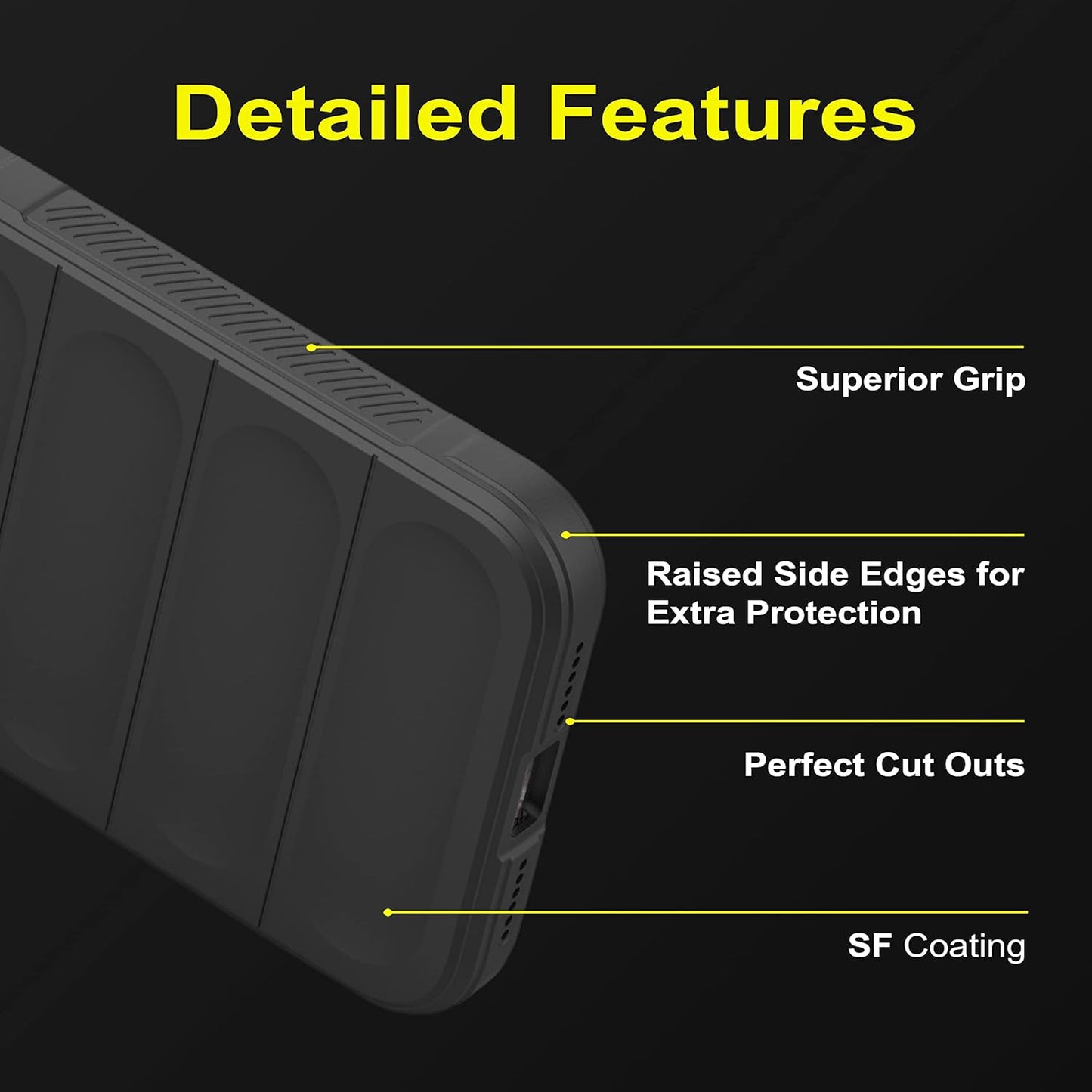 Valente Shockproof Protective Case Compatible with OnePlus 13s – Rugged Bumper Cover with Anti-Slip Grip & Camera Protection