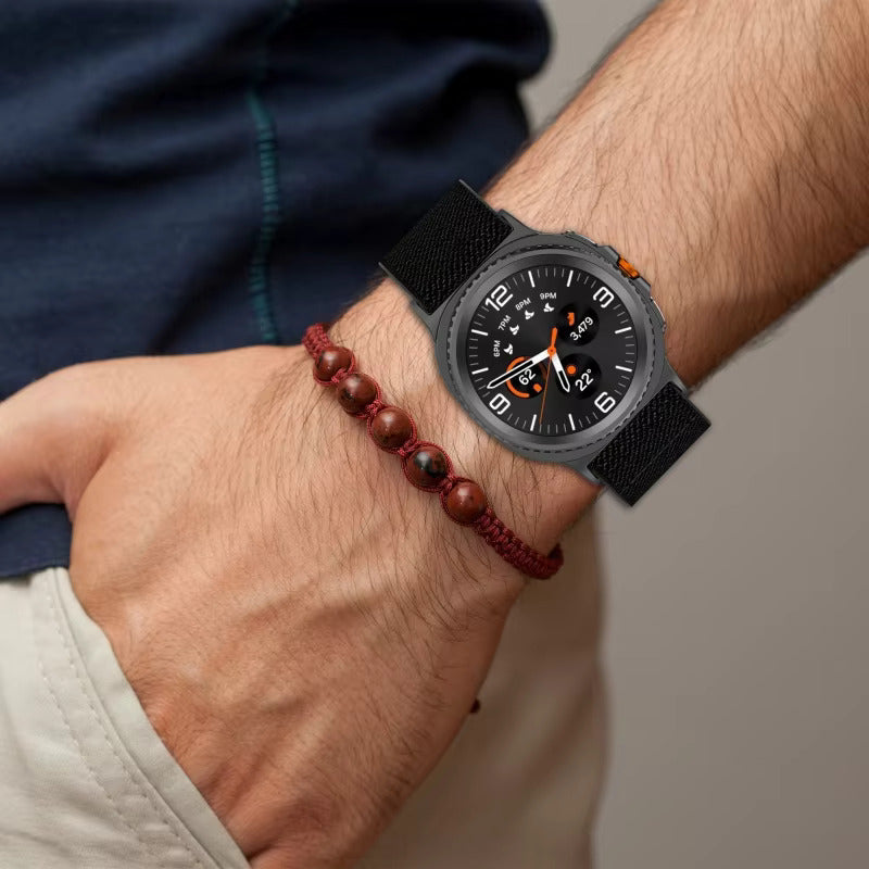Valente Adjustable Nylon Bands Compatible with Samsung Galaxy Watch 8 / Watch 8 Classic – Soft, Breathable & Stretchy Replacement Strap for All-Day Comfort