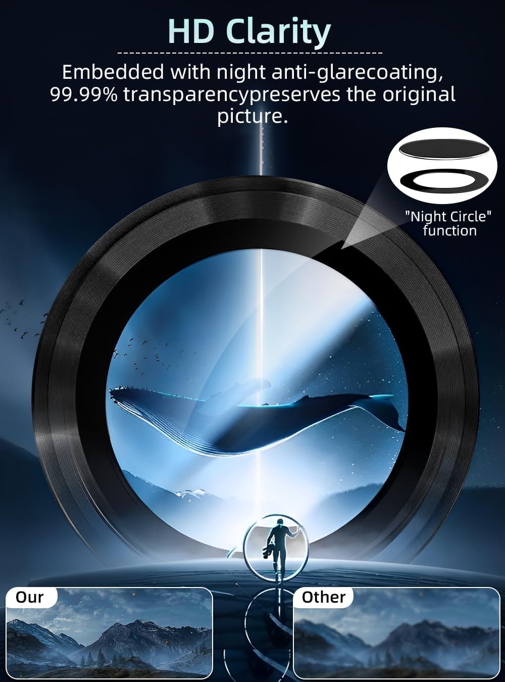 Valente Scratch resistant camera lens protector for Samsung Galaxy Z Flip 5