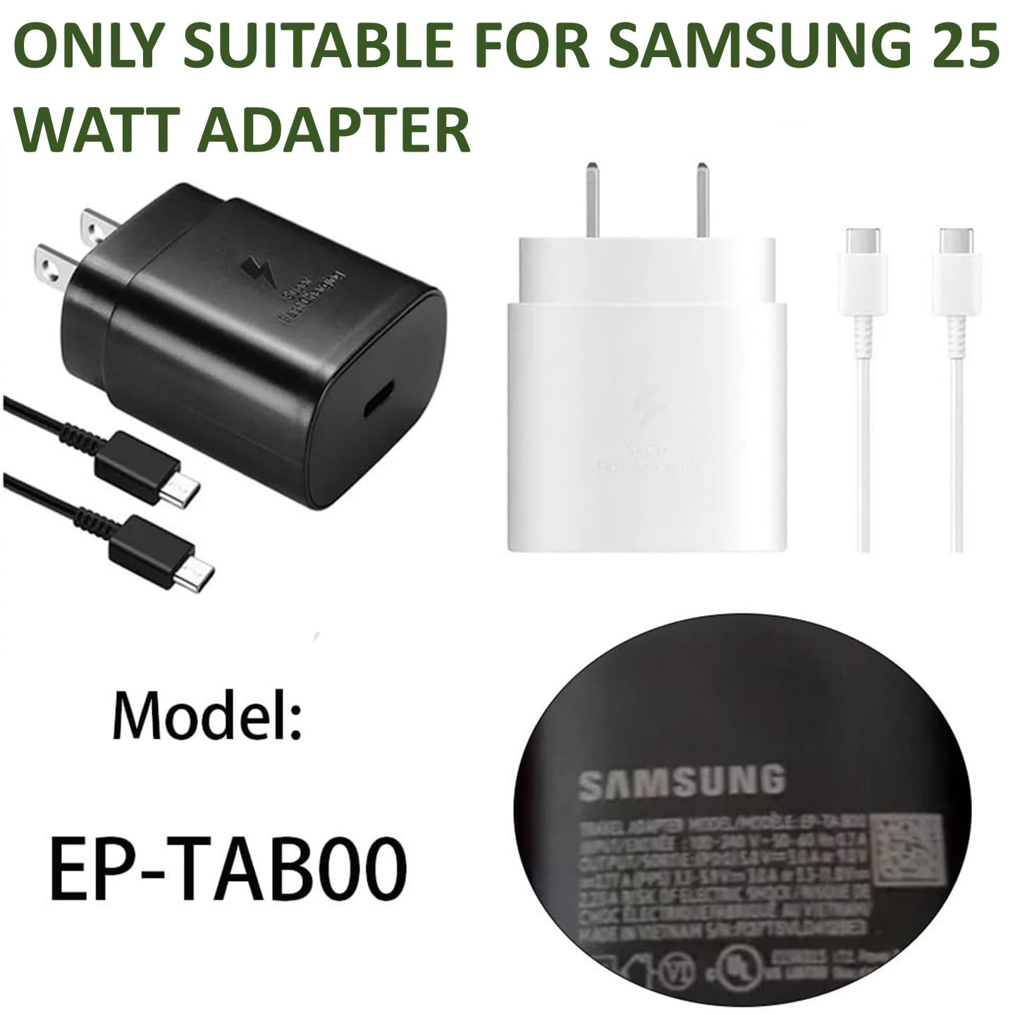 Valente Protective Case For Samsung 25w Charger with Cable protector