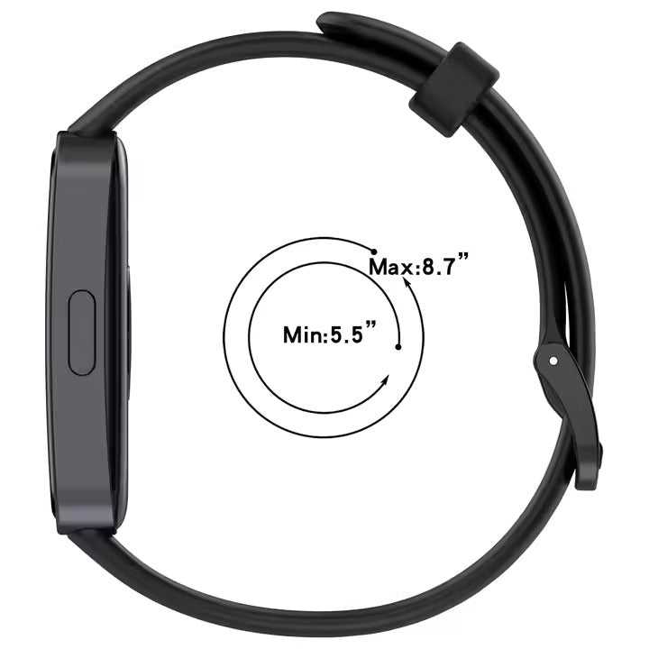 Valente Soft Silicone Sport Strap Compatible with Huawei Band 8 / 9 / 10 – Comfortable & Adjustable Replacement Wristband