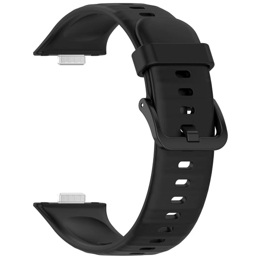 Valente Huawei Watch Fit 4 silicone strap navy blue secure buckle closure