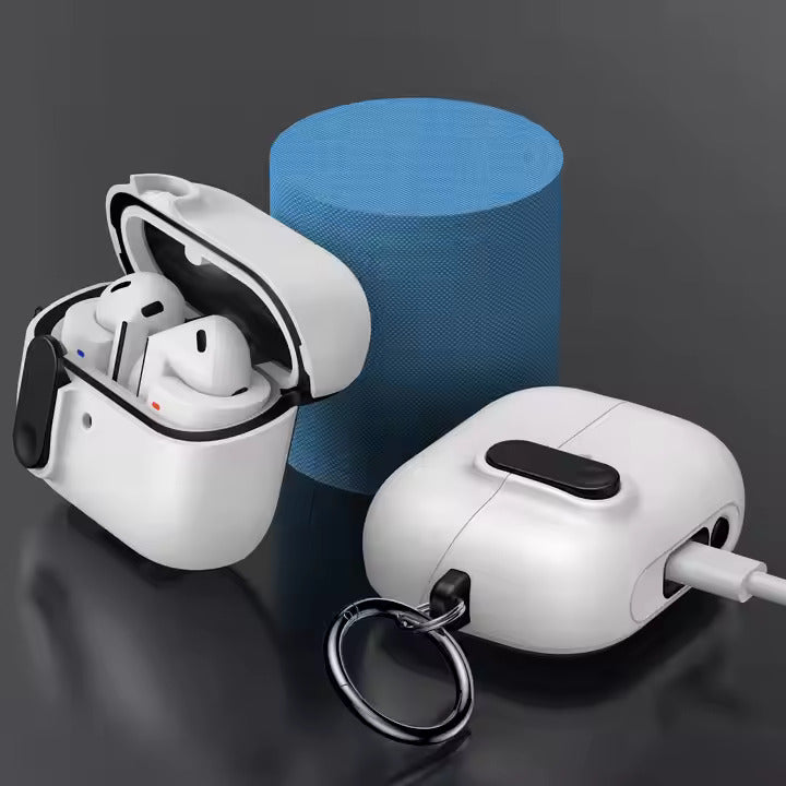 Valente Hard PC Shockproof Protective Cover with Keychain for Galaxy Buds 3 / 3 Pro