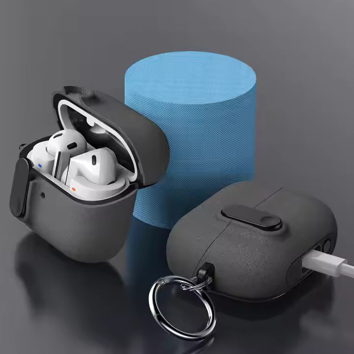 Valente Hard PC Shockproof Protective Cover with Keychain for Galaxy Buds 3 / 3 Pro
