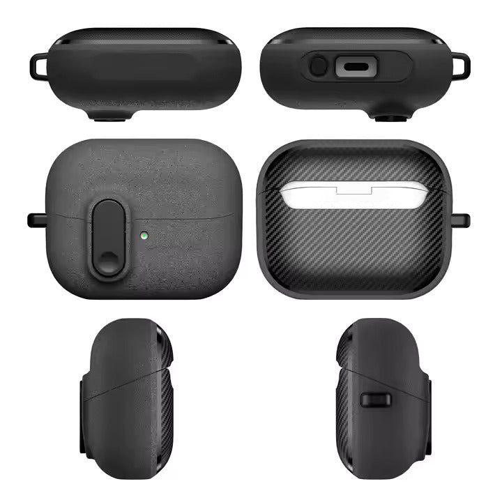 Valente Hard PC Shockproof Protective Cover with Keychain for Galaxy Buds 3 / 3 Pro