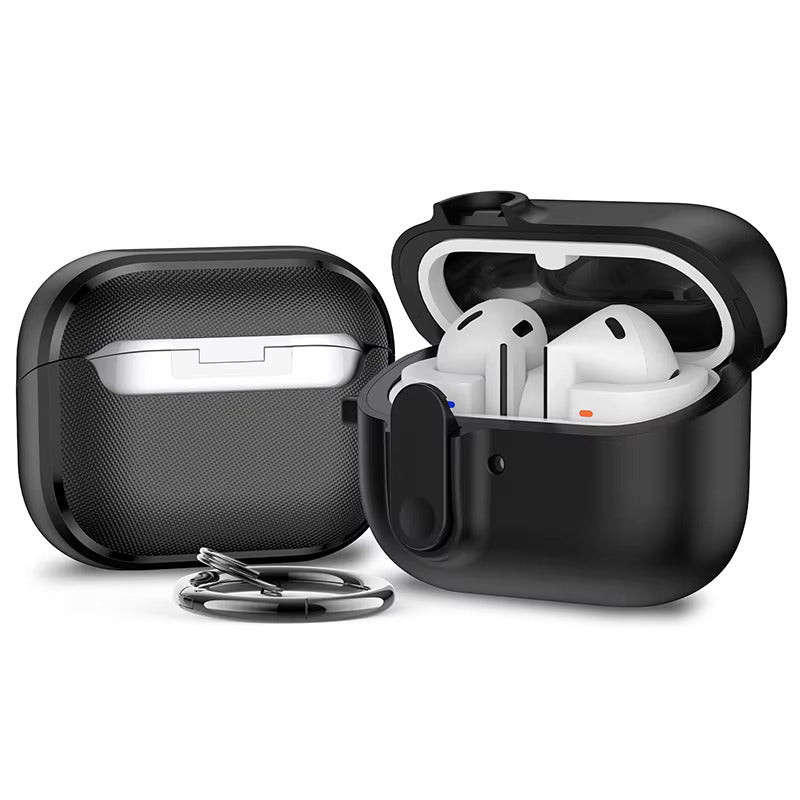Valente Hard PC Shockproof Protective Cover with Keychain for Galaxy Buds 3 / 3 Pro