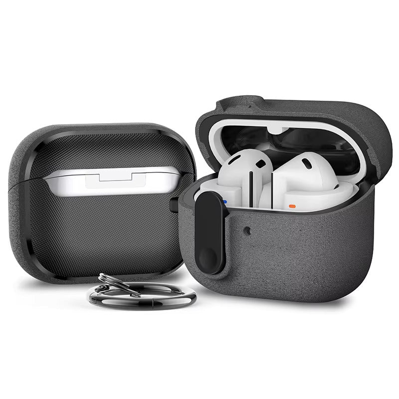 Valente Hard PC Shockproof Protective Cover with Keychain for Galaxy Buds 3 / 3 Pro