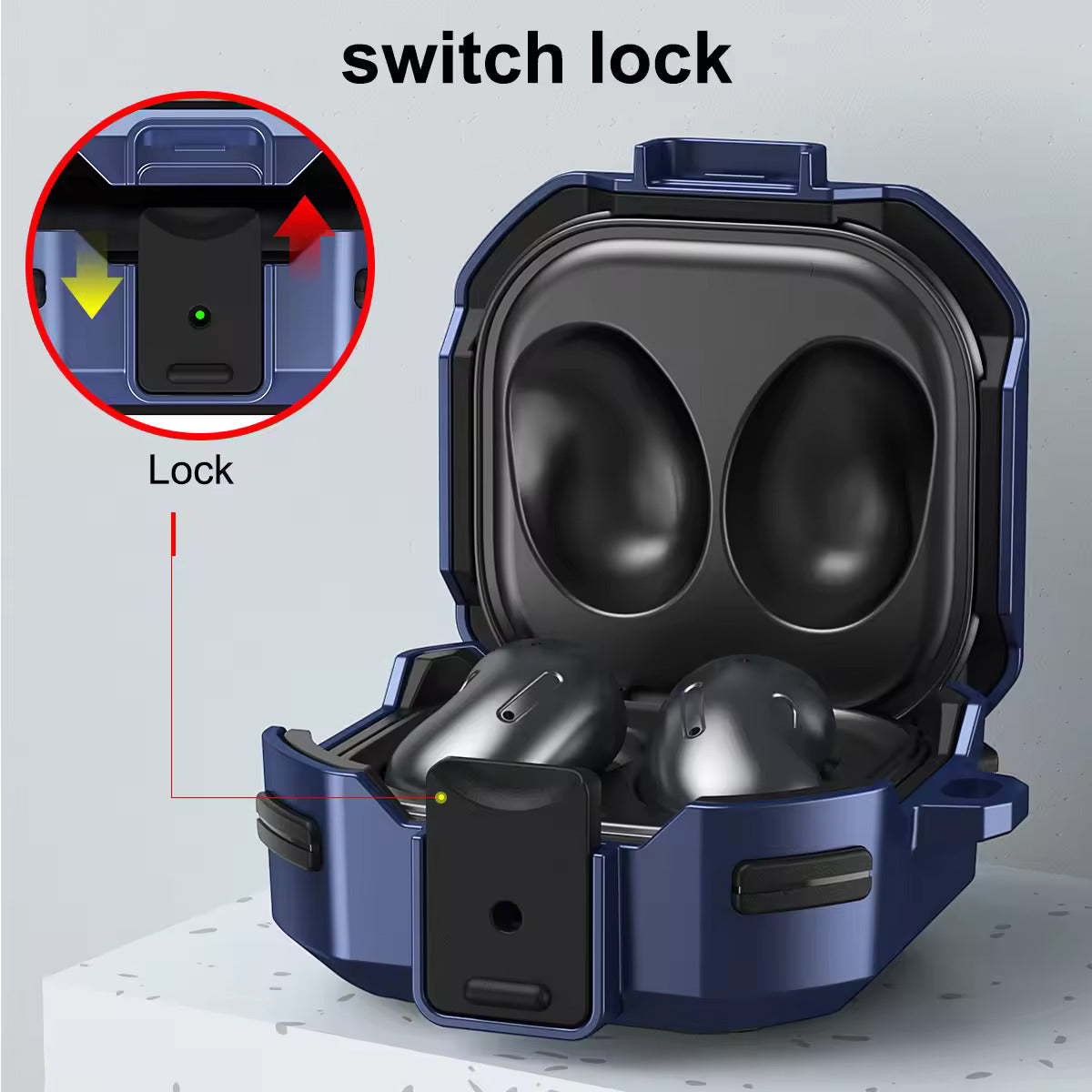 Valente Robust Protective Case for Samsung Galaxy Buds FE (2023), Buds 2 Pro (2022), Buds 2 (2021), Buds Pro (2021), Buds Live (2020)