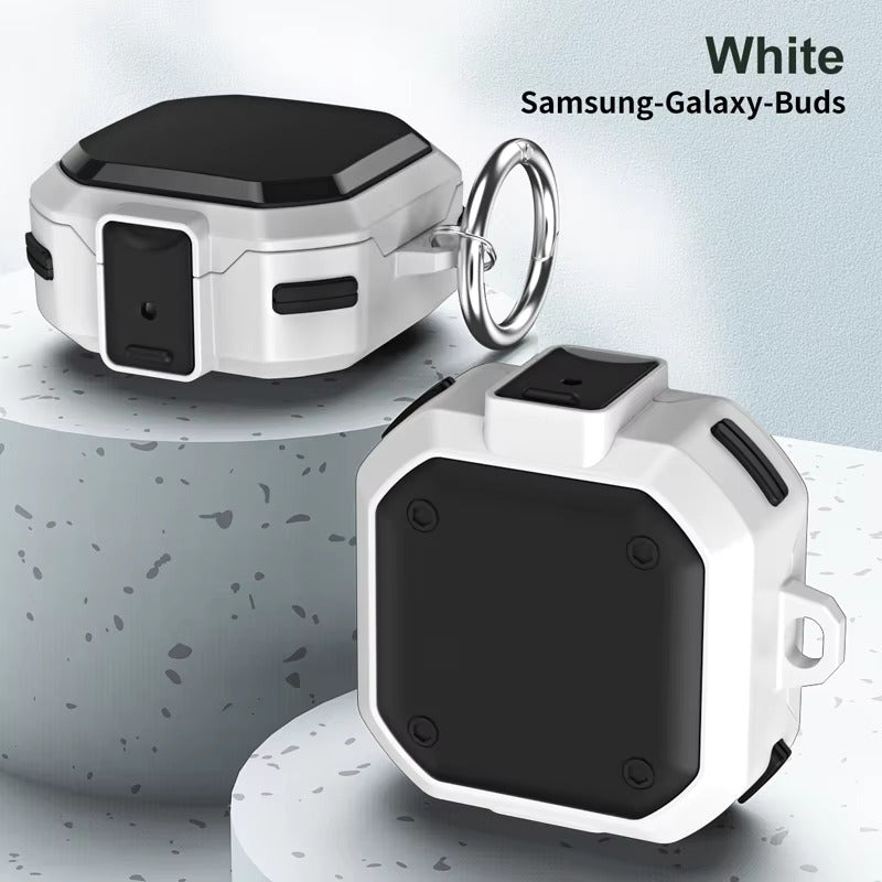 Valente Robust Protective Case for Samsung Galaxy Buds FE (2023), Buds 2 Pro (2022), Buds 2 (2021), Buds Pro (2021), Buds Live (2020)