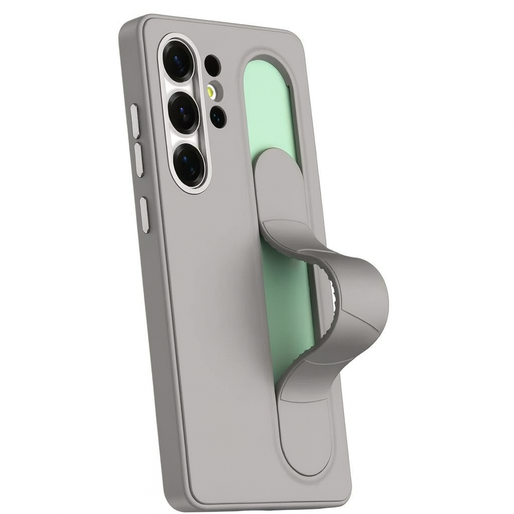 Valente Protective Case with Finger Strap & Stand Feature Compatible with Samsung Galaxy S25 Ultra – Slim Shockproof Cover with Enhanced Grip & Hands-Free Viewing