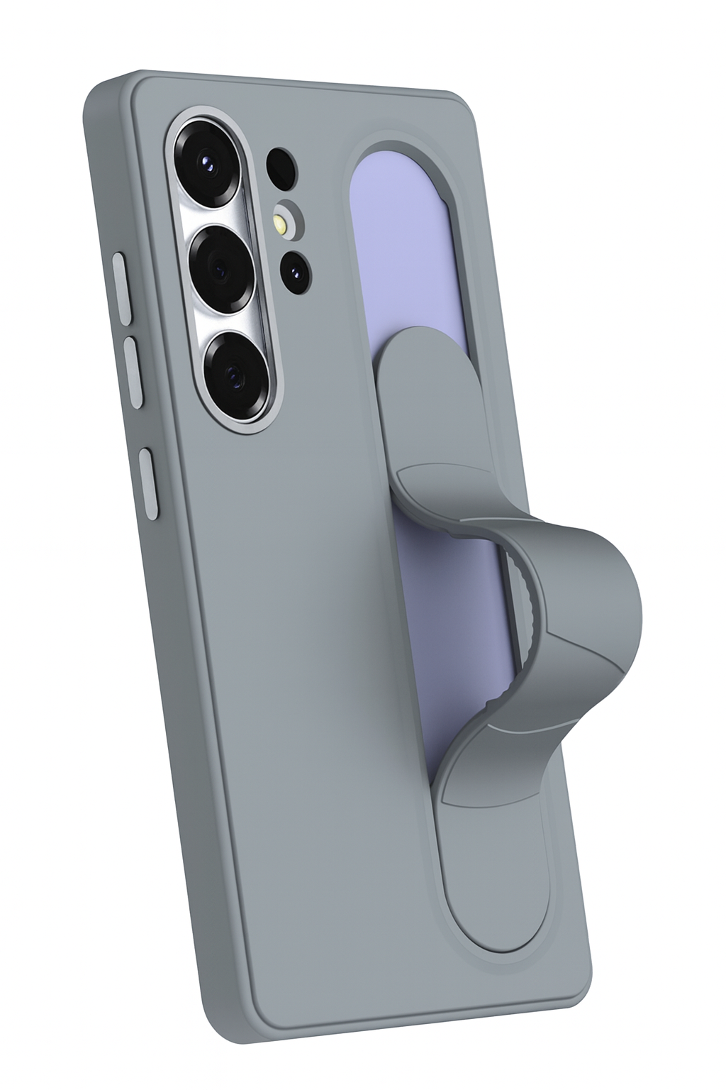 Valente Protective Case with Finger Strap & Stand Feature Compatible with Samsung Galaxy S25 Ultra – Slim Shockproof Cover with Enhanced Grip & Hands-Free Viewing