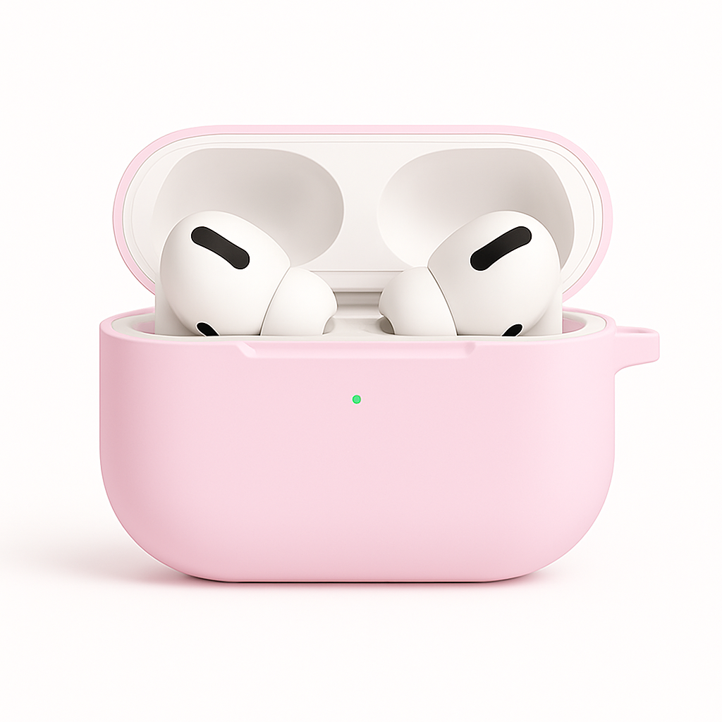 Valente Protective Silicone Case Compatible with AirPods Pro 3 – Shockproof Cover with Carabiner Clip & Full Protection