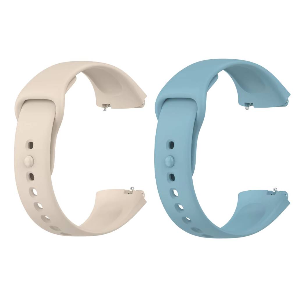 Valente Soft Silicone Watch Straps for Redmi Watch 3 Active (pack of 2)