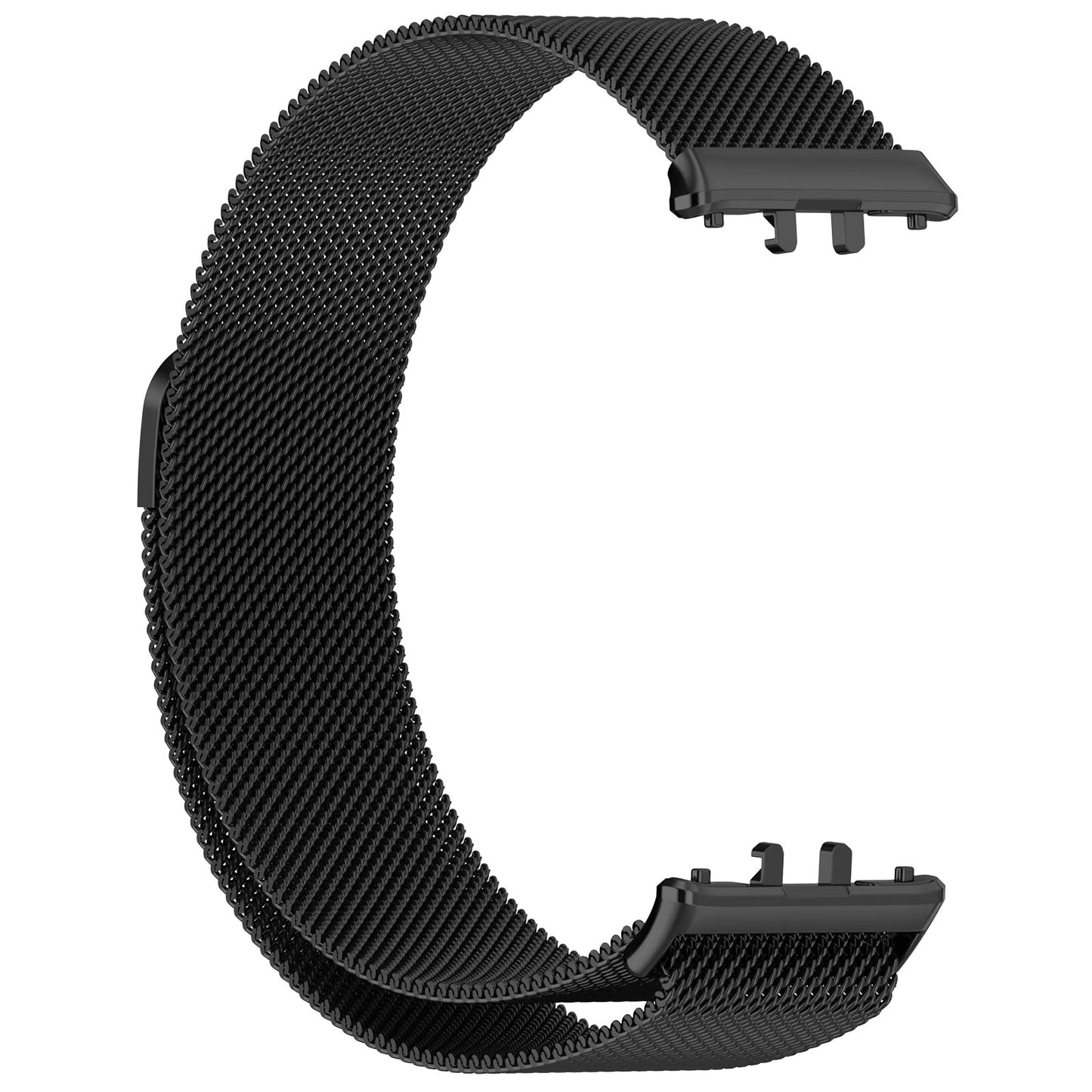 Valente Elegant Stainless Steel Mesh Watch Straps for Samsung Galaxy Fit 3 - Adjustable Magnetic Clasp