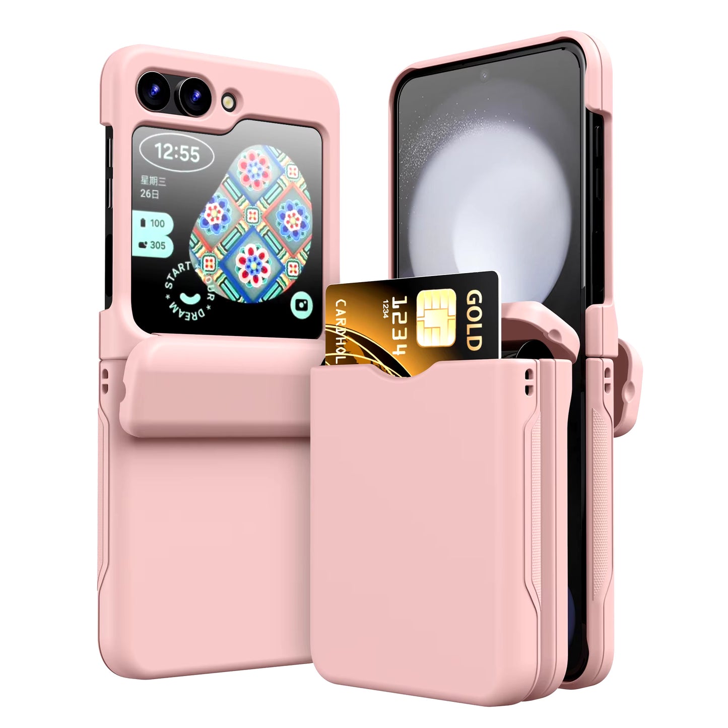 Valente Multifunctional Case for Galaxy Flip 5 - Protective Cover with Card Holder