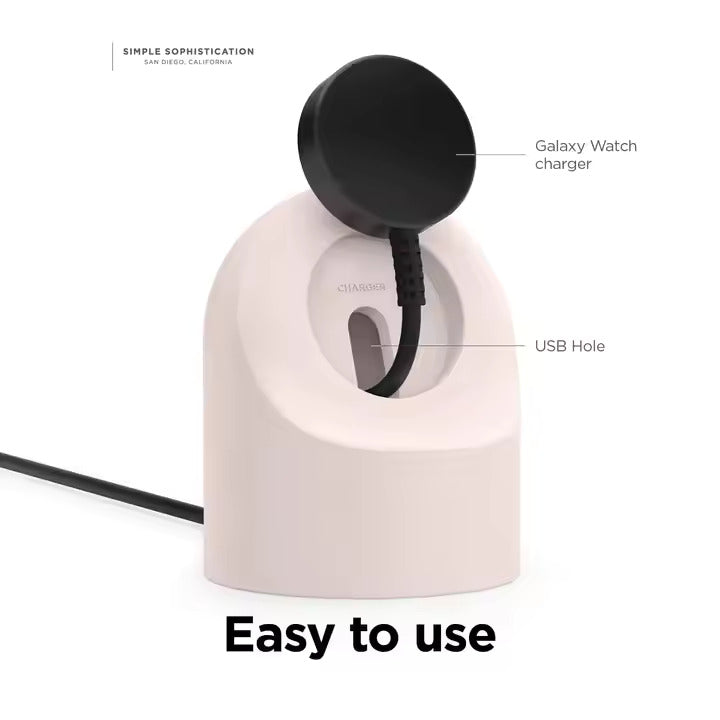 Valente Silicone Charger Dock for Galaxy Watch 7/6/5/Ultra – Charging Stand Holder Base