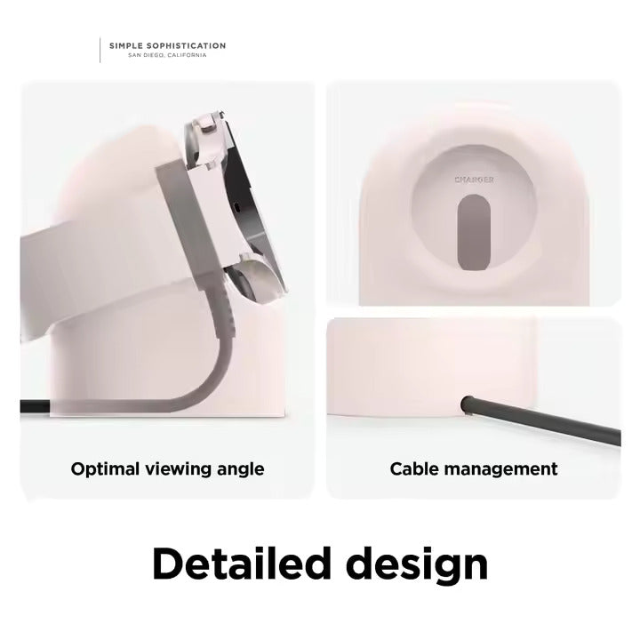 Valente Silicone Charger Dock for Galaxy Watch 7/6/5/Ultra – Charging Stand Holder Base
