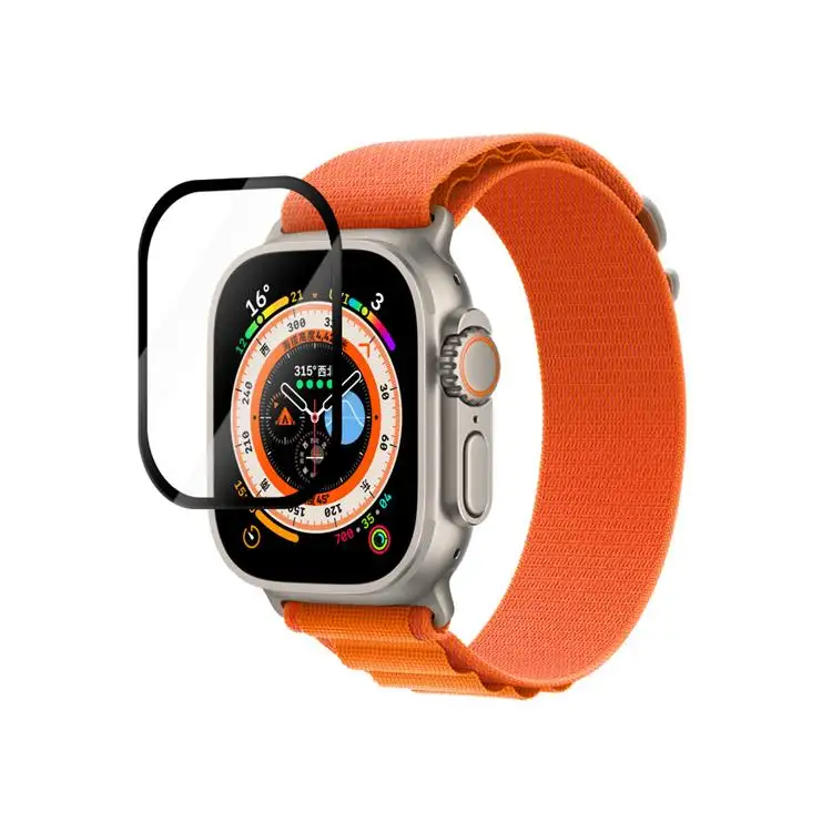 Valente Edge to Edge 9H Tempered glass With Installation Kit for Apple Watch Series 4,5,6,SE(44mm) Only