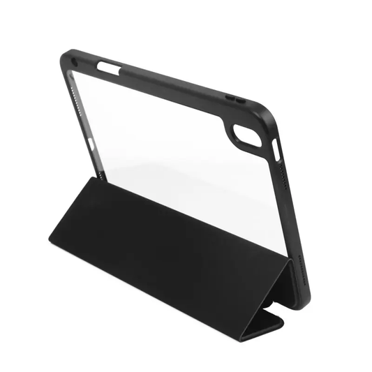 Valente iPad Air 4 5 stand case navy blue multi-angle tri-fold stand view