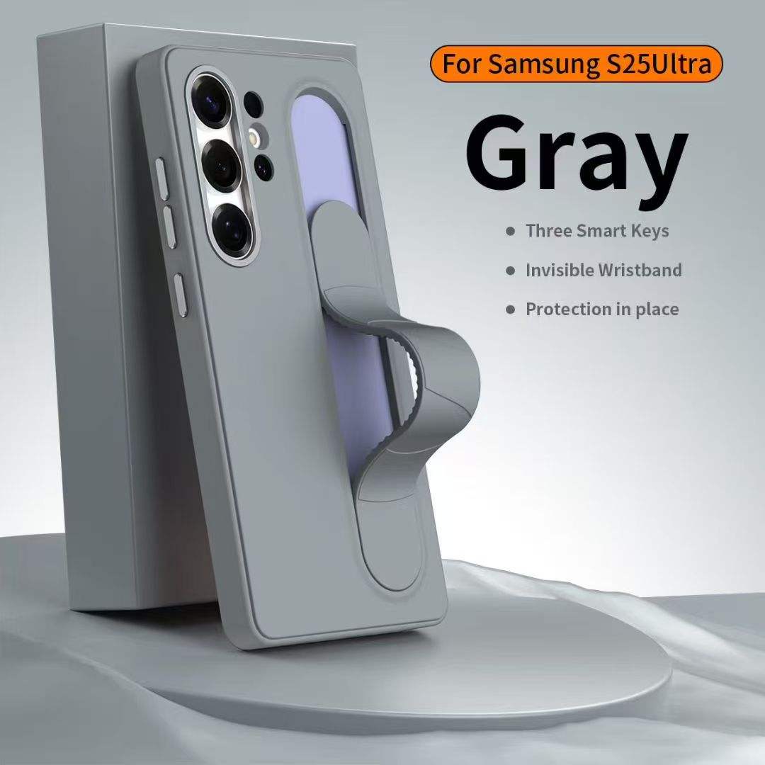 Valente Protective Case with Finger Strap & Stand Feature Compatible with Samsung Galaxy S25 Ultra – Slim Shockproof Cover with Enhanced Grip & Hands-Free Viewing