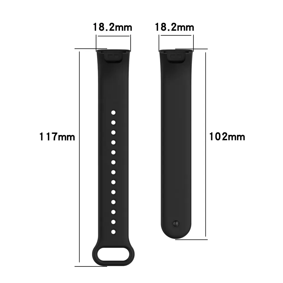 Valente Soft Silicon Band Strap Compatible for Redmi Band Pro (Pack of 3)