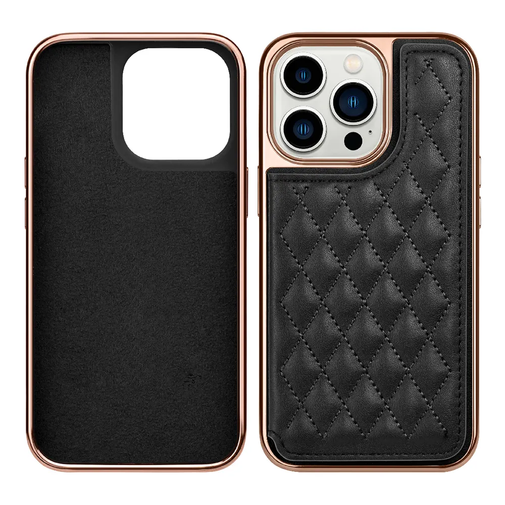 Valente Elegant Protective Cover with Card Holder for iPhone 14 Pro
