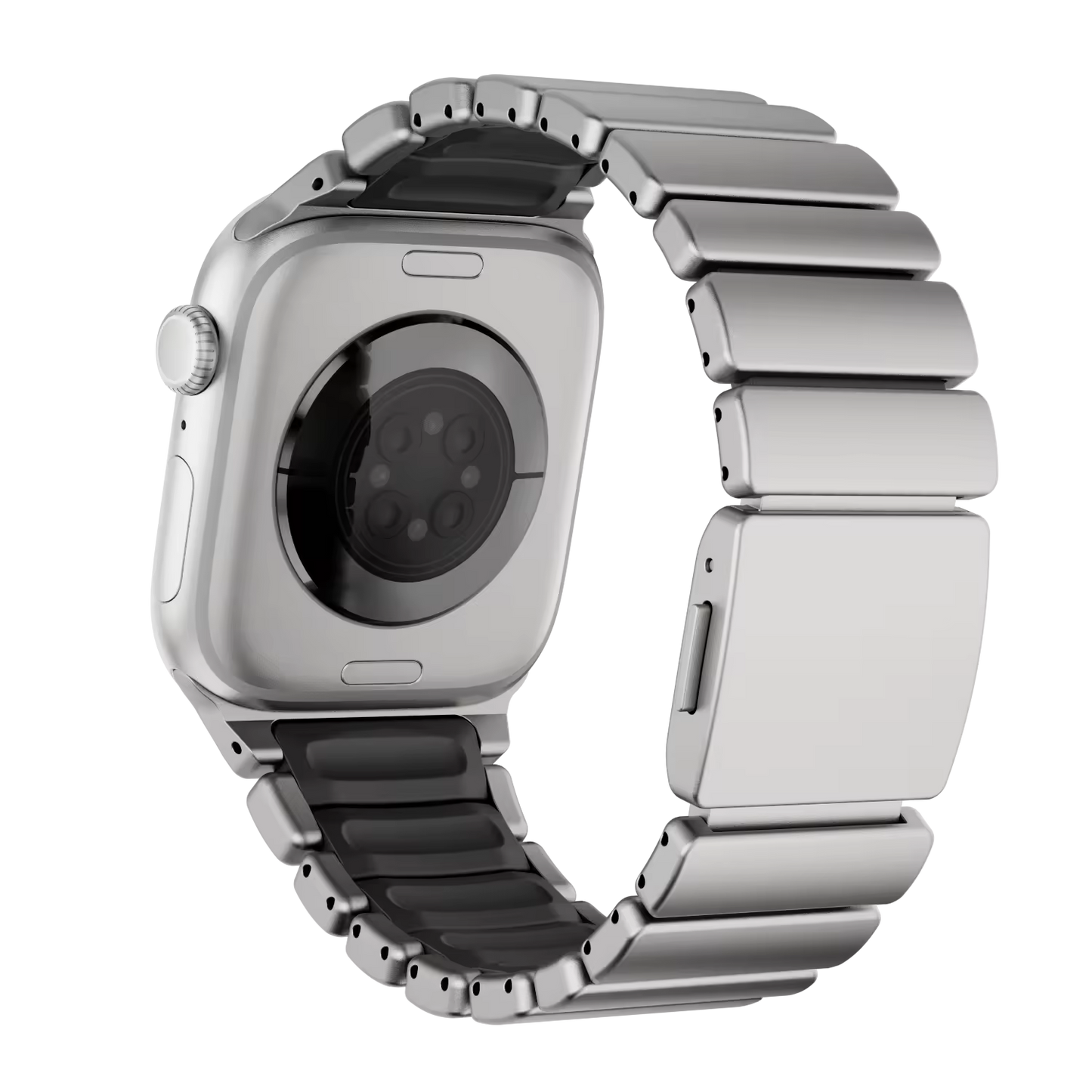 Valente Metal Strap Compatible with Apple Watch Series 8/7/6/5/SE/Ultra/Ultra 2 (42mm/44mm/45mm/49mm) | Premium Stainless Steel Watch Band with Adjustable Links
