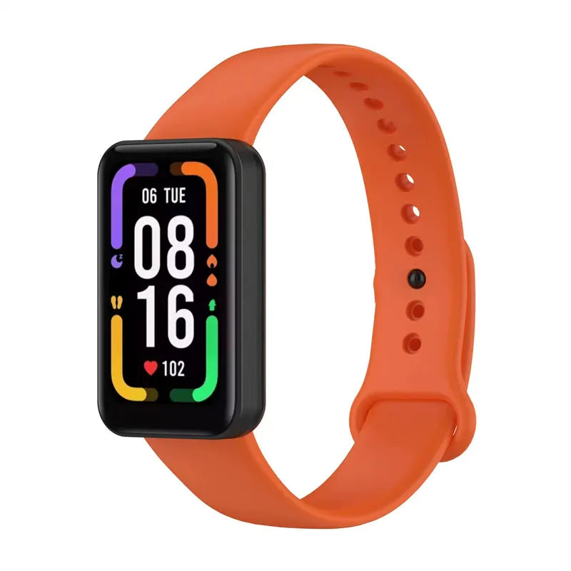Valente Soft Silicon Band Strap Compatible for Redmi Band Pro (Pack of 3)