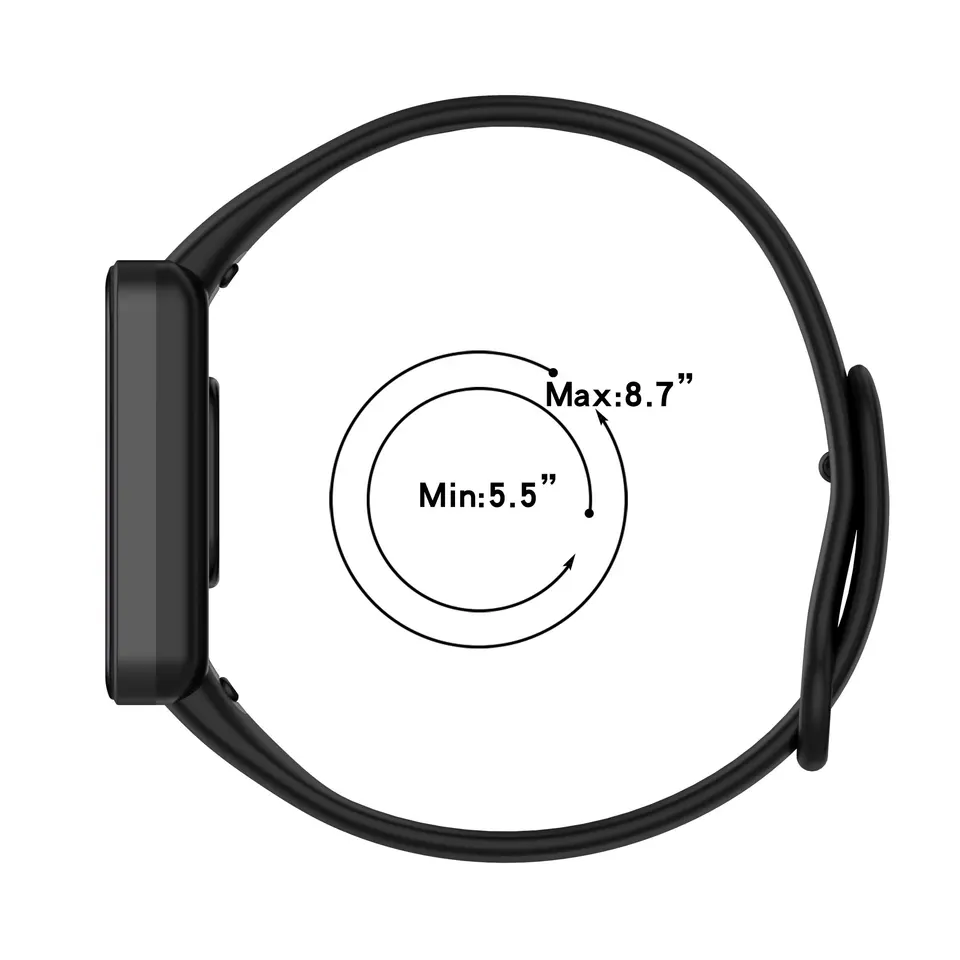 Valente Soft Silicon Band Strap Compatible for Redmi Band Pro (Pack of 3)