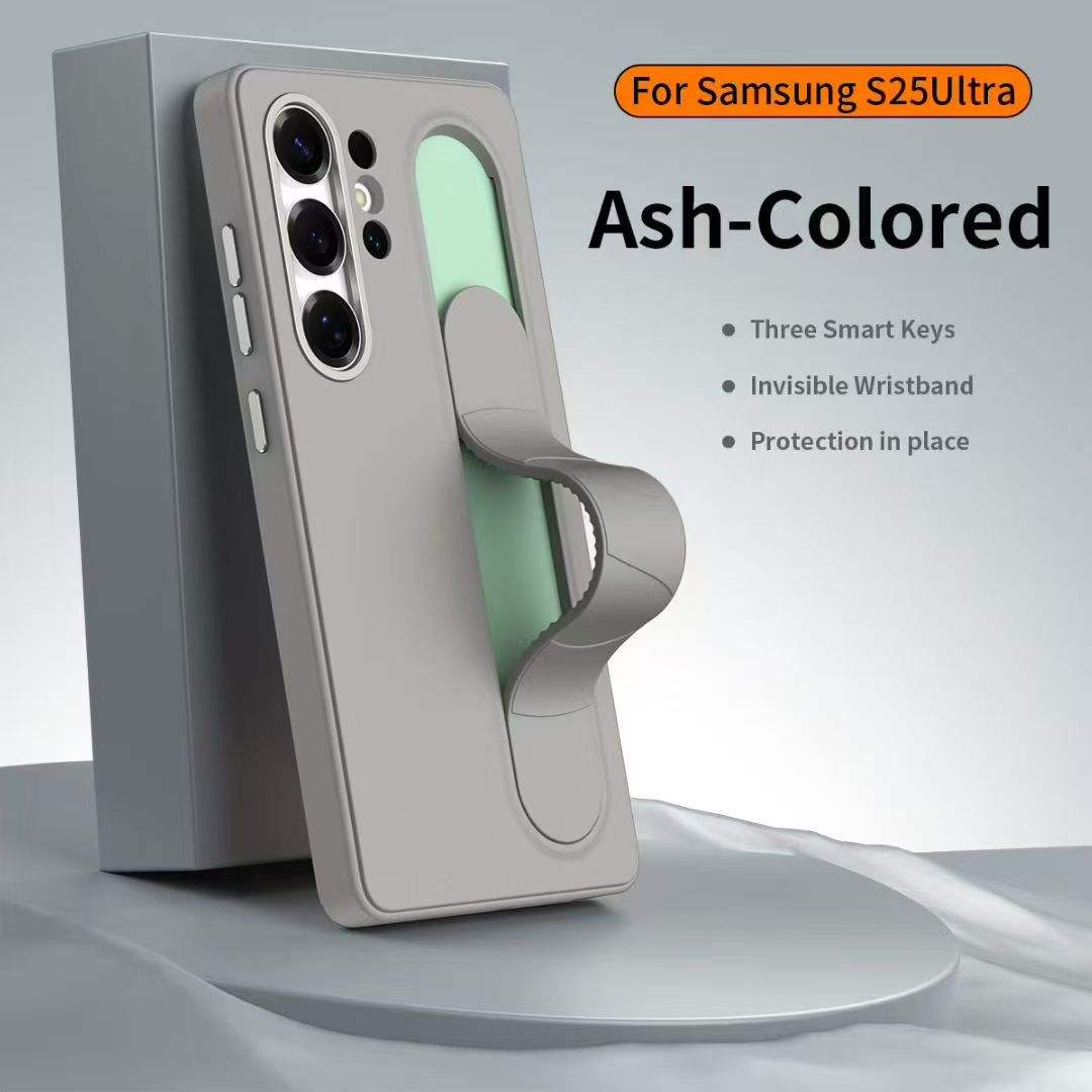 Valente Protective Case with Finger Strap & Stand Feature Compatible with Samsung Galaxy S25 Ultra – Slim Shockproof Cover with Enhanced Grip & Hands-Free Viewing