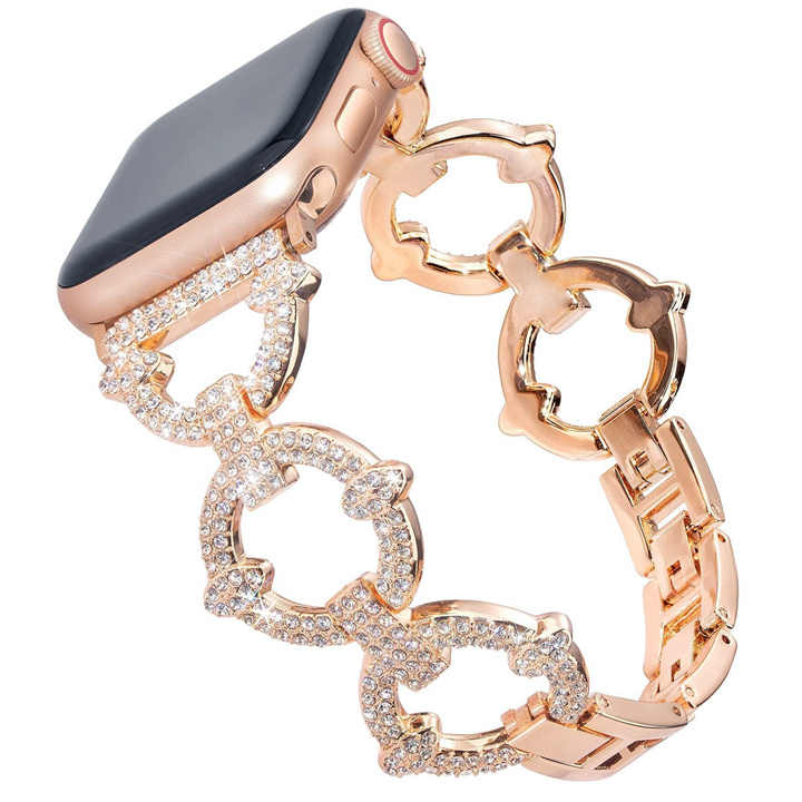 Valente Elegant 22mm Gold-Tone Ladies' Smartwatch Strap
